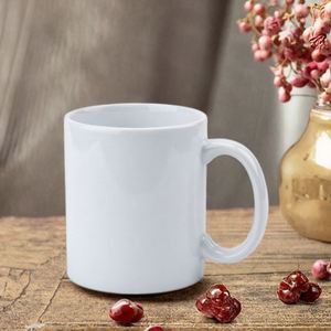 Wholesale 11Oz <b>Plain</b> White Ceramic Coffee <b>Mug</b> Classic Design Reusable Handgrip Custom Logo for Business Promotional Gifts - Product Image 2