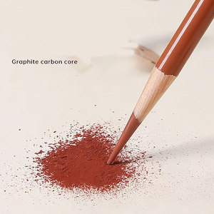 Long lanh 8pcs than bút chì đen nâu sẫm Than trắng phấn bút chì cho phác thảo vẽ và làm nổi bật - Product Image 2