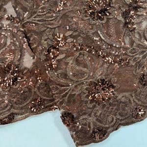 בד תחרה אפריקאי בעיצוב חדשני לשנת <span class=keywords><strong>2026</strong></span>, בד רשת נמתח, טול רקום, לבגדי מסיבות - Product Image 2