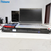 Thinuna Système de sonorisation PA DT-3232M Carte Dante 32 canaux Carte d'interface d'extension dédiée pour processeur audio de table de mixage numérique