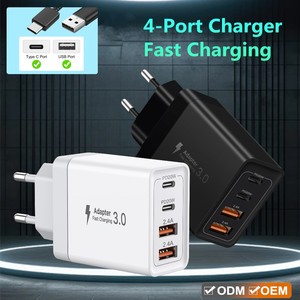 Nhà Máy Bán buôn <span class=keywords><strong>40</strong></span> W kép <span class=keywords><strong>PD</strong></span> 20W 2.4A Loại C tường sạc Outlet 3 pin anh sạc USB cắm CE USB C sạc đa cổng <span class=keywords><strong>40</strong></span> W anh - Product Image 4
