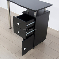 Table de manucure en bois de luxe de haute qualité, mobilier de salon de beauté, table de manucure pour salon de beauté