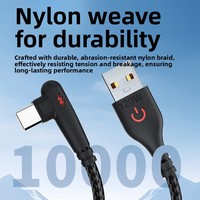 Cable de Datos USB-C Trenzado de 120W con Carga Súper Rápida para Teléfonos Móviles, Compatible con Honor 6A