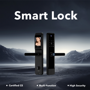 Serrure intelligente WiFi Tuya haute sécurité avec empreinte digitale, mot de passe, <span class=keywords><strong>carte</strong></span>, déverrouillage par application, <span class=keywords><strong>carte</strong></span> mémoire, cloud, en alliage d'aluminium de grade B - Product Image 1