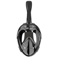 Masque complet de plongée avec tuba confortable pour les enfants Conception à une fenêtre Certifié CE Système respiratoire amélioré Anti-buée Anti-fuite