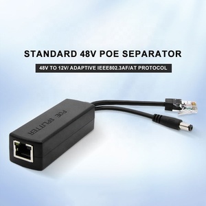Kích thước nhỏ 10/100Mbps <span class=keywords><strong>PoE</strong></span> splitter 48V đến 12V 1.2A Tiêu chuẩn điện qua ethernet Monitor cho <span class=keywords><strong>IP</strong></span> <span class=keywords><strong>Camera</strong></span> Router AP - Product Image 2