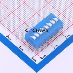 BSE08GB DIP Switch Through hole Component (THT),P=2.54mm Switch 2.54mm 25mA 24V - Product Image 1