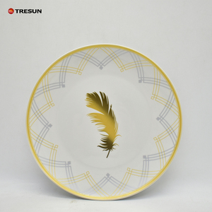 Vente en gros d'un nouveau design ensemble de table en céramique en grès imprimé à la main vaisselle émaillée de couleur écologique boîte à plantes emballage Chine - Product Image 2