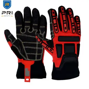 PRI SAFETY Protection CE4344 Thinsalate Cold Protect Winter Waterproof Mining Cut Level 3 Impact Gloves for Oil and Gas