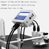 Bande transporteuse portative de Machine d'impression de logo d'imprimante Tij en ligne continue à grande vitesse pour la petite entreprise de carte PCB de bouteille en verre