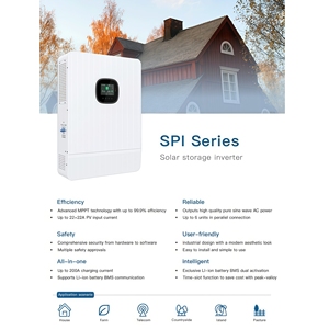 Inversor Solar Híbrido Monofásico de 8KW 12KW, Modelo Europeo Más Vendido, CE, Fuera de Red, 230V 48V, 2 MPPTs, Onda Sinusoidal Pura, Versión Paralela - Product Image 2