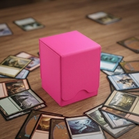 Boîte de rangement multifonction pliable en cuir PU pour cartes à collectionner TCG et cartes de jeux sportifs