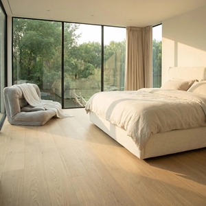 Parquet en <span class=keywords><strong>chêne</strong></span> blanc authentique avec finition mate invisible et base stable multicouche en eucalyptus et bouleau - Product Image 2