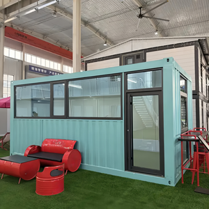 Maison conteneur modulaire préfabriquée en kit pour café en plein air et restauration rapide avec fenêtre <span class=keywords><strong>de</strong></span> service - Product Image 2