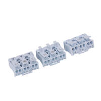 Greenway 863-3 3-poliger 16A 450V Push-Wire-Verbinder mit Kupferkontakt, PC-Gehäuse, schraubenloser Anschlussblock für 0,5-2,5mm² Kabel