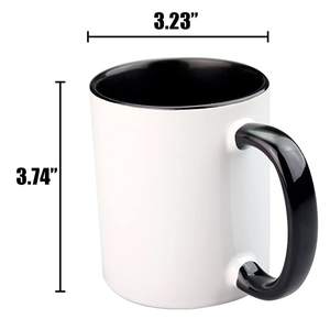 Venta al por mayor, regalo personalizado barato, foto personalizada, nombres, palabras de texto, 11oz, colorido, oficina de negocios, taza de café de cerámica - Product Image 2