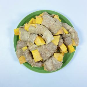 Snacks Naturales para Mascotas de Pato Liofilizado Envueltos en Calabaza, Snacks Saludables para el Intestino para Perros y Gatos, Compra al por Mayor - Product Image 1