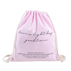 Mochila Personalizable de Lona de Algodón Orgánico Multicolor con Cordón, Nueva Impresión Digital Blanca con Logotipo Personalizado - Product Image 1