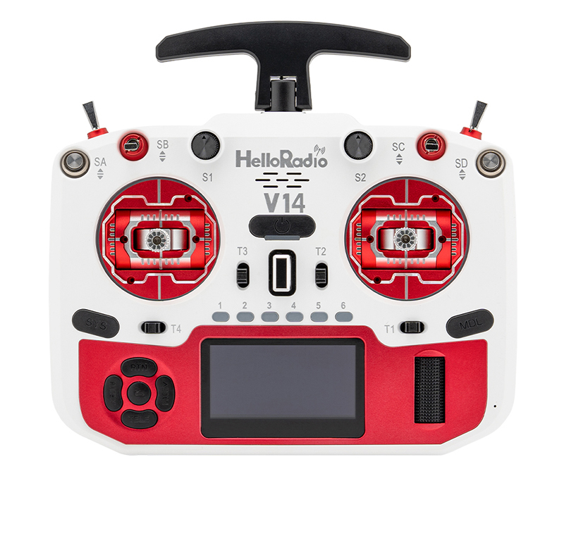 Extérieur blanc, éléments décoratifs rouges