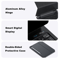 Étui clavier magnétique BT en cuir PU personnalisable avec fente pour stylet pour Galaxy Tab S7 S10 12,4 pouces