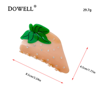 DOWELL – accessoires de cheveux coréens pour filles, en feuille d'acide acétique, pinces à cheveux mignonnes à la fraise, vente en gros, 2022