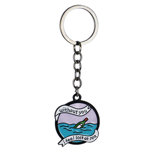 Móc Chìa Khóa Kim Loại Tráng Men Khuôn Đúc Logo Công Ty Dễ Thương Sang Trọng Của Nhà Máy Móc Chìa Khóa Móc Khóa Logo Tùy Chỉnh - Product Image 3