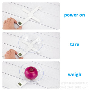Báscula Digital de Cocina Plegable de 5 kg, Báscula Electrónica de Plástico para Alimentos, Repostería y Pan, Color Blanco, Negro y Rojo, Origen Shenzhen - Product Image 4