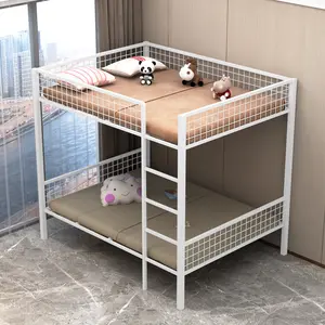 Wholesale High Quality Customized Nordic Two-story Multi-function Small Family Bedroom Metal Bed Bunk Bed