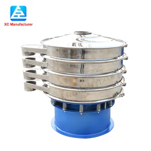 Hot Sale Powder Sieving Separator Rotary Vibrating Screen Powder Starch Sieve Machine Coffee Grading Sieves