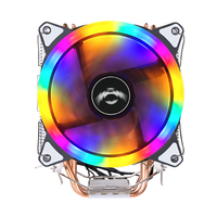 Refroidisseur d'air pour tour QiuzAim 2011 avec dissipateur thermique CPU à socket, ventilateur silencieux à 4/6 caloducs en cuivre de 120 mm pour PC de bureau X79 X99