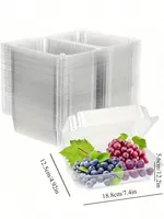 Lot de 50 boîtes alimentaires jetables transparentes en PP pour sushis, salades, fruits et collations – Fournisseur chinois de contenants en plastique