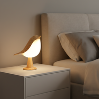 Lampe de nuit LED rechargeable portable pour la maison, forme d'oiseau unique, cadeau créatif, soin des yeux, lampe de chevet à intensité variable, lampe de nuit pour dormir
