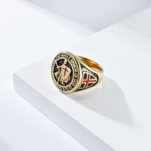 Tendance de la mode européenne et américaine : Bague en acier inoxydable avec portrait de César - Bijoux vintage adaptés aux hommes et aux femmes - Product Image 4