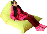 Fauteuil pouf triangulaire moderne en tissu 2025 pour adultes, canapé inclinable pour usage extérieur