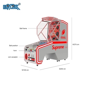 เครื่องจำลองอาเขตแบบหยอดเหรียญราคาถูกสำหรับยิงลูกรักบี้และฟุตบอลเครื่องแลกของรางวัลเครื่องเล่นเกมกีฬารับประกัน1ปี - Product Image 6