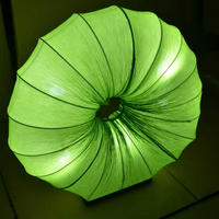 Lampe de sol en tissu faite à la main Wabi Sabi, vase organique en forme de coquillage, éclairage LED décoratif, projet commercial, couleur personnalisée
