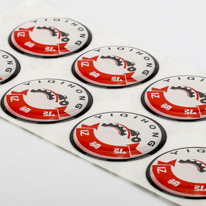 Pegatinas de Gel 3D personalizadas a prueba de agua, pegatinas de cúpula de resina epoxi de cristal suave con logotipo de marca redondo elevado transparente para coche - Product Image 5