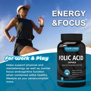 Suplemento de ácido fólico Ausreson vitamina B9 Etiqueta Privada grado alimenticio 600mg tabletas de ácido fólico - Product Image 4