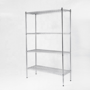 Commercial 14x24x72 Inch 4 Layer Adjustable <strong>Wire</strong> Metal Shelving <strong>Rack</strong> Standing Type with NSF Certificate - Product Image 1
