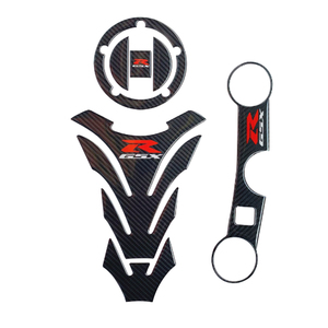 Autocollant de protection décoratif pour réservoir de carburant Freesticker Y310 (3 pièces) pour Suzuki <span class=keywords><strong>GSX</strong></span>-R600/R750/1000, autocollant carbone, logo personnalisé, ajustement universel - Product Image 3