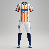 Tenues de football personnalisées unisexes, kits de football, séchage rapide, respirant, extensible, col rond, maillots pour toutes les saisons, ensembles uniformes