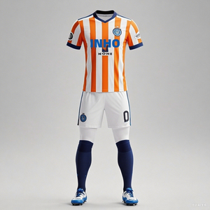 定制男女通用足球球衣速干透气弹力圆领四季球衣套装 - Product Image 5