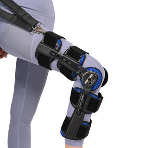 Attelle de genou articulée réglable avec support de fixation, fournitures de rééducation externe de la jambe pour les blessures du ligament du ménisque - Product Image 1