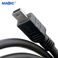 Cable USB macho A macho, conector usb 2,0 A Mini de 5 pines B, cable mini usb, cable de carga con fecha para cámara de teléfono Android, reproductor de MP3