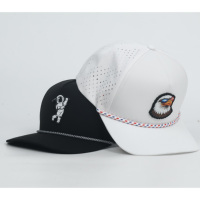 Casquettes laser 5 panneaux de haute qualité avec logo personnalisé et patch en caoutchouc pour événements de mariage haut de gamme