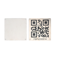 Placa de Identificación de Metal de Aluminio Inoxidable Grabada con Láser, Etiqueta de Número de Serie con Código QR Personalizado, Anodizado en Aluminio, Resistente al Agua