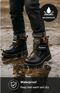 Bottes imperméables pour garçons en PU, légères, antidérapantes et résistantes à l'usure, automne-hiver 2025 - Product Image 6
