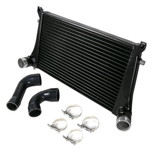 Kit refroidisseur intermédiaire à montage avant noir 70mm compétition pour VW <span class=keywords><strong>Golf</strong></span> 7 GTI R MK7 VAG 1.8T 2.0T 8V A3 S3 - Product Image 4