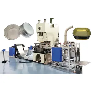 Automatic Hydraulic Press Aluminum Foil Lunch Box Food Container Making Machine