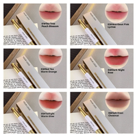 Set de Delineador de Labios y Lápiz Labial de Doble Punta 2 en 1, Lápiz Labial Líquido Mate, Logotipo Personalizado, Brillo Labial Impermeable, Venta al Por Mayor